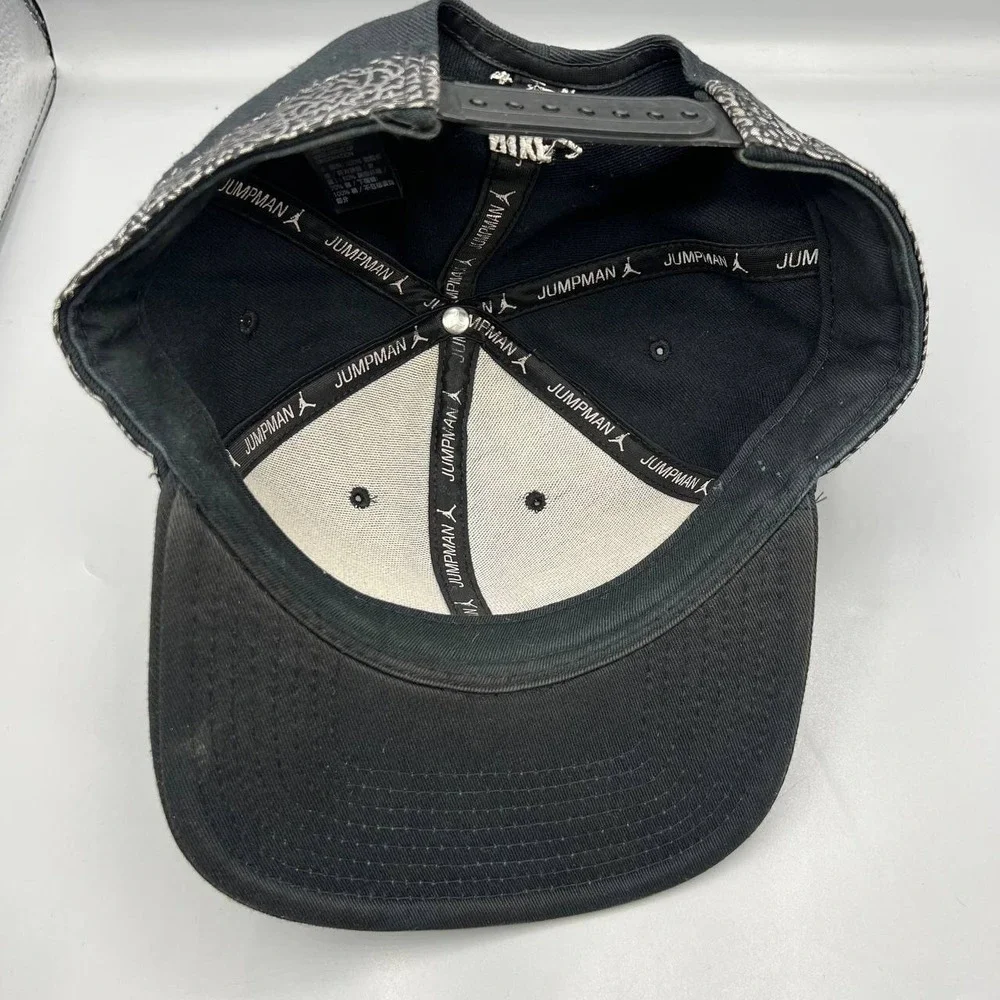 Air Jordan Hat Men Black Cement Elephant Jumpman Nike Air Snap Back Cap‎